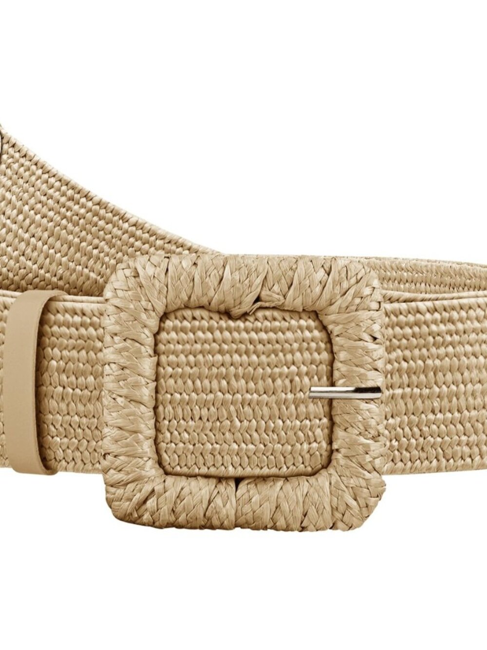 Straw Woven Elastic Belt for Women, Boho Braided Raffia Waist Belt, Stretch